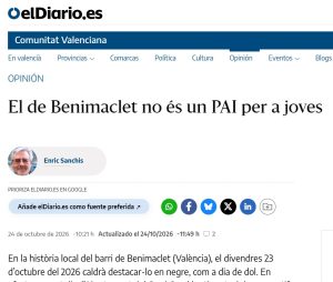 El de Benimaclet no és un PAI per a joves